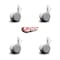 Service Caster 2 Inch MRI Safe Casters, 7/16 Grip Ring Stem, Set of 4, 4PK SCC-GR02S50-TPR-GRY-71678-MRI-4 - alternate 2